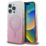 Coque Guess IML Glitter Gradient MagSafe pour iPhone 16 Pro Max - Pink