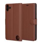 Étui portefeuille Techsuit Leather Folio pour Nothing CMF Phone 1 - Brown – Image 6