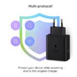 Chargeur mural d'origine Samsung T5020XBE (EP-T5020XBEGEU) Câble USB-C inclus, 2 ports USB-C, 50 W - Noir – Image 6