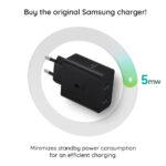 Chargeur mural d'origine Samsung T5020XBE (EP-T5020XBEGEU) Câble USB-C inclus, 2 ports USB-C, 50 W - Noir – Image 5