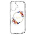 Coque Guess IML Flowers Wreath MagSafe pour iPhone 16 Plus - Clear – Image 2