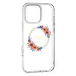 Coque Guess IML Flowers Wreath MagSafe pour iPhone 16 Pro - Clear – Image 2