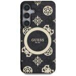 Coque Guess IML Peony On 4G Background MagSafe pour Samsung Galaxy S25 - Black – Image 3