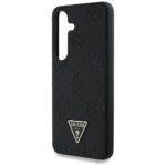 Coque Guess Peony Grained Hot Stamp Triangle Logo MagSafe pour Samsung Galaxy S25 - Black – Image 6