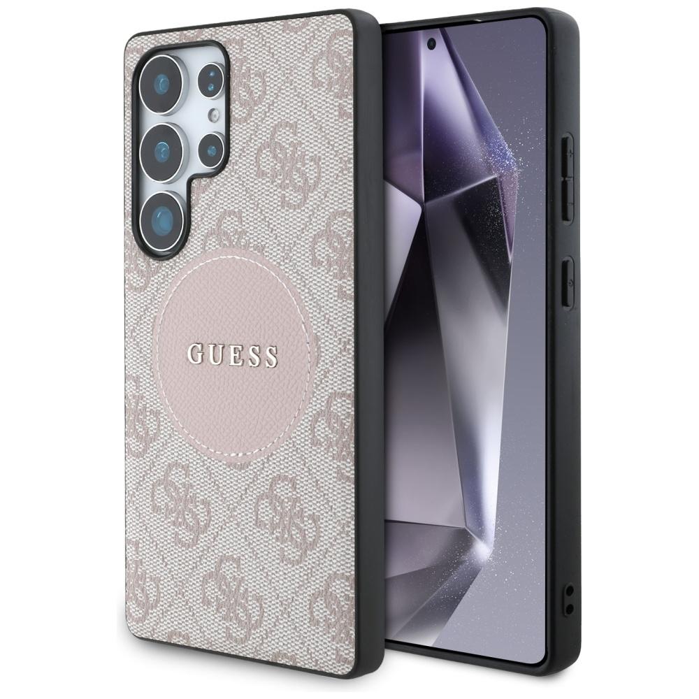 1971643 Coque Guess 4G Circle Classic Logo MagSafe pour Samsung Galaxy S25 Ultra - Pink – Image 1