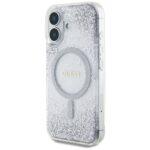 Coque Guess Hardcase Resin Gradient MagSafe avec paillettes pour iPhone 16 - Silver – Image 2