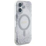 Coque Guess Hardcase Resin Gradient MagSafe avec paillettes pour iPhone 16 - Silver – Image 5