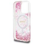 Coque Guess Liquid Glitter Flower MagSafe pour iPhone 16 Pro - Pink – Image 2