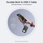 Batterie externe Anker MagGo (A1657H11) pour Apple Watch, charge rapide, ultra-fine, 10 000 mAh, Qi2 35 W avec câble USB-C - Noir – Image 3