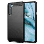 Coque Techsuit Carbon Silicone pour OnePlus Nord 5G (2020) - Black