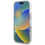 Coque Guess Hardcase Resin Flowers MagSafe avec paillettes pour iPhone 16 - Purple – Image 5