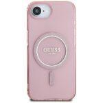 Coque Guess IML Glitter Circle MagSafe pour iPhone 16e - Pink – Image 2