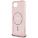Coque Guess IML Glitter Circle MagSafe pour iPhone 16e - Pink – Image 6