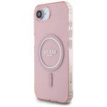 Coque Guess IML Glitter Circle MagSafe pour iPhone 16e - Pink – Image 4