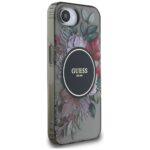 Coque Guess IML Flowers MagSafe pour iPhone 16e - Black – Image 4