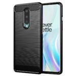 Coque Techsuit Carbon Silicone pour OnePlus 8 - Black