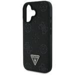 Coque Guess Peony Grained Hot Stamp Triangle MagSafe pour iPhone 16 - Black – Image 6