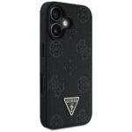 Coque Guess Peony Grained Hot Stamp Triangle MagSafe pour iPhone 16 - Black – Image 2