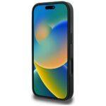 Coque Guess Peony Grained Hot Stamp Triangle MagSafe pour iPhone 16 Pro Max - Black – Image 5