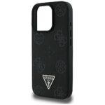 Coque Guess Peony Grained Hot Stamp Triangle MagSafe pour iPhone 16 Pro Max - Black – Image 6