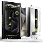 Protection d'écran Techsuit TitanGlass CrystalHD (Compatible avec le déverrouillage par empreinte digitale) pour Samsung Galaxy S25 Plus / S24 Plus - Privacy