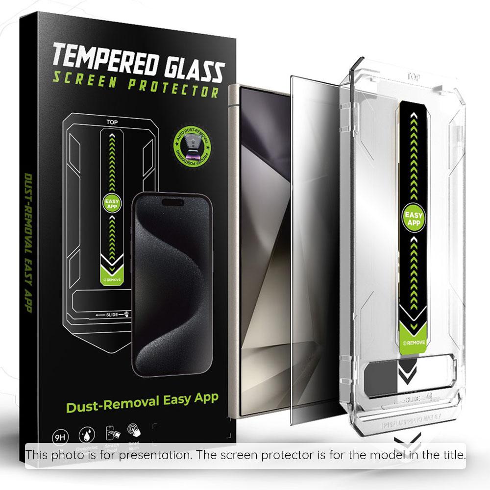 2218663 Protection d'écran Techsuit TitanGlass CrystalHD (Compatible avec le déverrouillage par empreinte digitale) pour Samsung Galaxy S25 / S24 - Privacy – Image 1