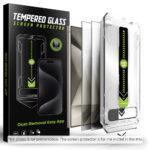 Lot de 2 protections d'écran Techsuit TitanGlass CrystalHD (Compatible avec le déverrouillage par empreinte digitale) pour Samsung Galaxy S25 FE - Privacy