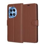 Étui portefeuille Techsuit Leather Folio pour OnePlus 12R - Brown