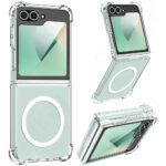 Coque Techsuit Shockproof Clear Silicone MagSafe pour Samsung Galaxy Z Flip6 / Flip7 FE - Clear