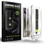 Lot de 2 protections d'écran Techsuit TitanGlass CrystalHD (Compatible avec le déverrouillage par empreinte digitale) pour Samsung Galaxy S24 Ultra - Clear