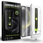 Protection d'écran Techsuit TitanGlass CrystalHD (Compatible avec le déverrouillage par empreinte digitale) pour Samsung Galaxy S25 / S24 - Clear