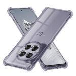 Coque Techsuit Shockproof Clear Silicone pour OnePlus 12 - Smoke Black