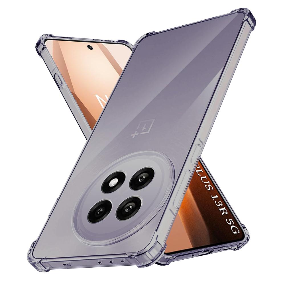 2477737 Coque Techsuit Shockproof Clear Silicone pour OnePlus 13R - Smoke Black – Image 1