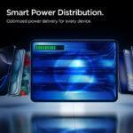 Batterie externe Spigen Essential (EA2210) charge rapide, USB, 2 ports USB-C, design fin, Quantum Boost, 10 000 mAh, 22,5 W - Noir – Image 4