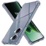 Coque Techsuit Shockproof Clear Silicone pour OnePlus Nord 3 - Smoke Black