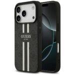 Coque Guess Hardcase 4G Printed Stripes MagSafe pour iPhone 17 Pro - Black