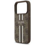 Coque Guess Hardcase 4G Printed Stripes MagSafe pour iPhone 17 Pro - Brown – Image 5