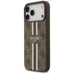 Coque Guess Hardcase 4G Printed Stripes MagSafe pour iPhone 17 Pro Max - Brown – Image 3