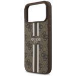 Coque Guess Hardcase 4G Printed Stripes MagSafe pour iPhone 17 Pro Max - Brown – Image 6