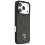 Coque Guess Hardcase 4G Triangle Logo MagSafe avec dragonne de perles pour iPhone 17 Pro Max - Black – Image 2