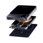 Batterie externe 3mk MagSynergy, Technologie MagSafe/Qi, 22,5 W, 10 000 mAh, affichage numérique - Gris – Image 4