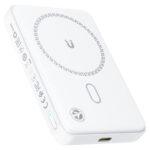 Batterie externe magnétique Acefast M26 10 000 mAh - MagSafe - Charge rapide 20 W - USB-C (5V/3A) - Indicateur LED - Blanc