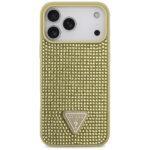 Coque Guess Rhinestone Triangle Logo pour iPhone 17 Pro Max - Gold – Image 2
