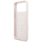 Coque Guess Silicone Script Metal Logo MagSafe pour iPhone 17 Pro Max - Light Pink – Image 6