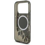 Coque Guess IML Flowers MagSafe avec dragonne de perles pour iPhone 17 Pro - Black – Image 4