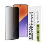 Protection d'écran Techsuit 111D Privacy Full Glue pour Xiaomi 15 - Black