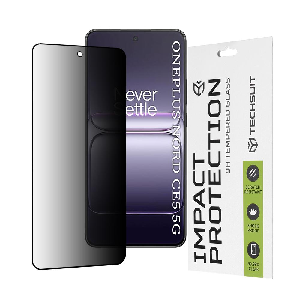 2649145 Protection d'écran Techsuit 111D Privacy Full Glue pour OnePlus Nord CE5 - Black – Image 1