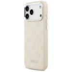 Coque Guess Peony Hot Stamp Script MagSafe pour iPhone 17 Pro Max - Beige – Image 5