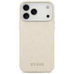 Coque Guess Peony Hot Stamp Script MagSafe pour iPhone 17 Pro Max - Beige – Image 2