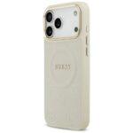 Coque Guess Peony Hot Stamp MagSafe pour iPhone 17 Pro Max - Beige – Image 5